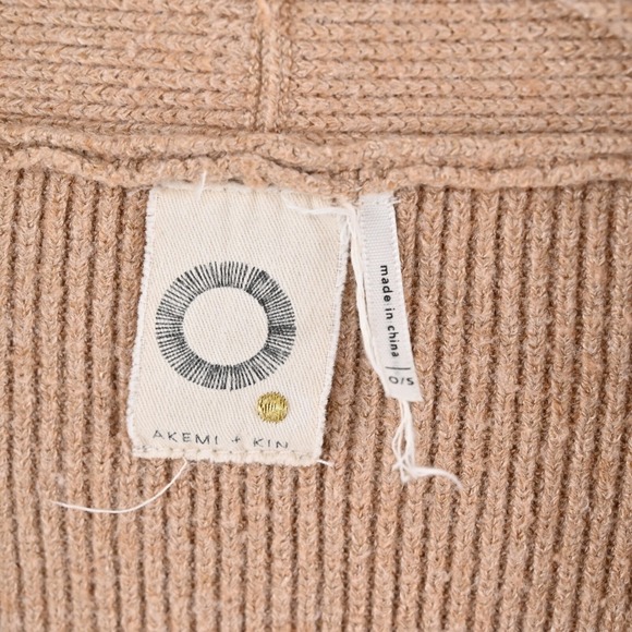 ANTHROPOLOGIE Cardigan Womens‎ Size OS Tan Dolman Sleeve Sweater Boho AKEMI KIN - Picture 6 of 11